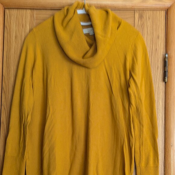 LOFT Sweaters - Loft Maternity Cowl Neck Sweater Mustard